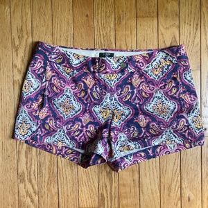 J crew fun city shorts